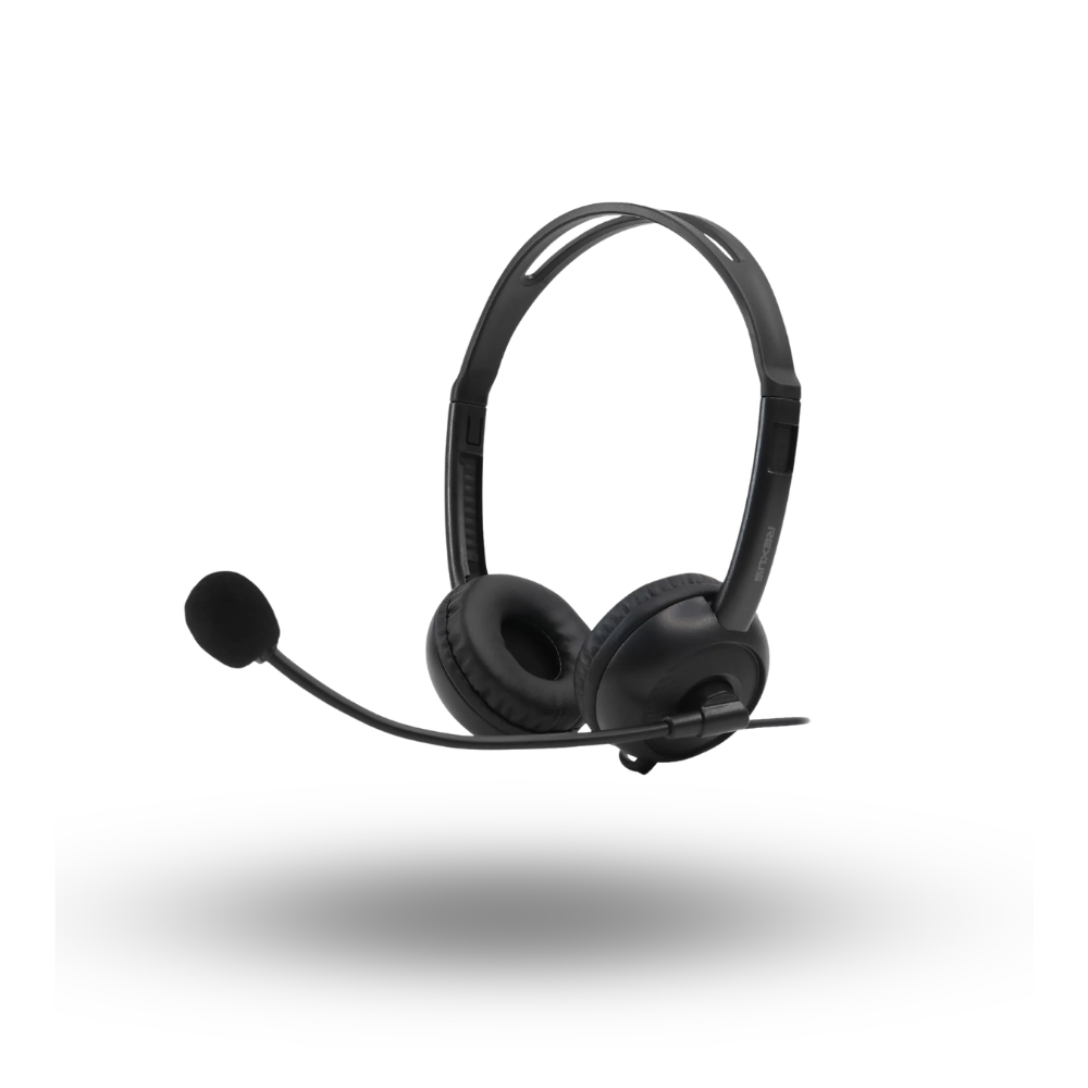 Rexus WO1 Lightweight Stereo Headset - Headband Adjustable & Single Jack 3.5mm