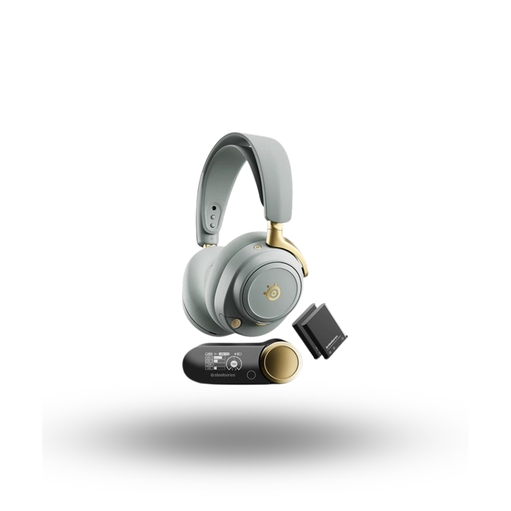 SteelSeries Arctis Nova Elite Wireless Gaming Headset - Sage & Gold