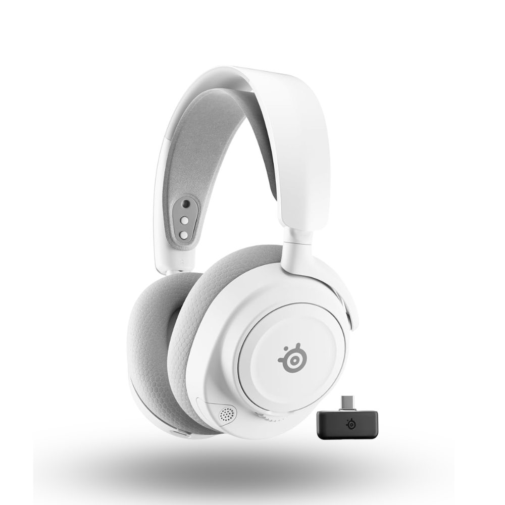 SteelSeries Arctis Nova 7 Wireless Gen 2 Gaming Headset with Mobile App Control - White