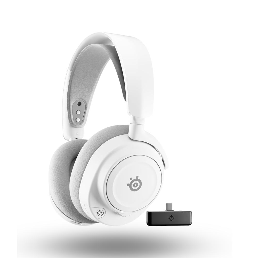 SteelSeries Arctis Nova 7X Wireless Gen 2 Gaming Headset with Mobile App Control - White