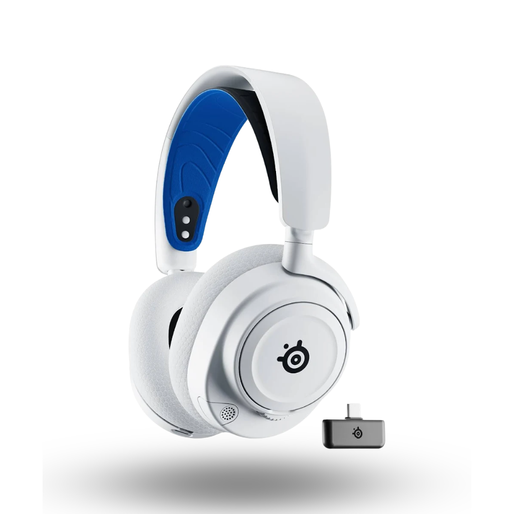 SteelSeries Arctis Nova 7P Wireless Gen 2 Gaming Headset with Mobile App Control - White