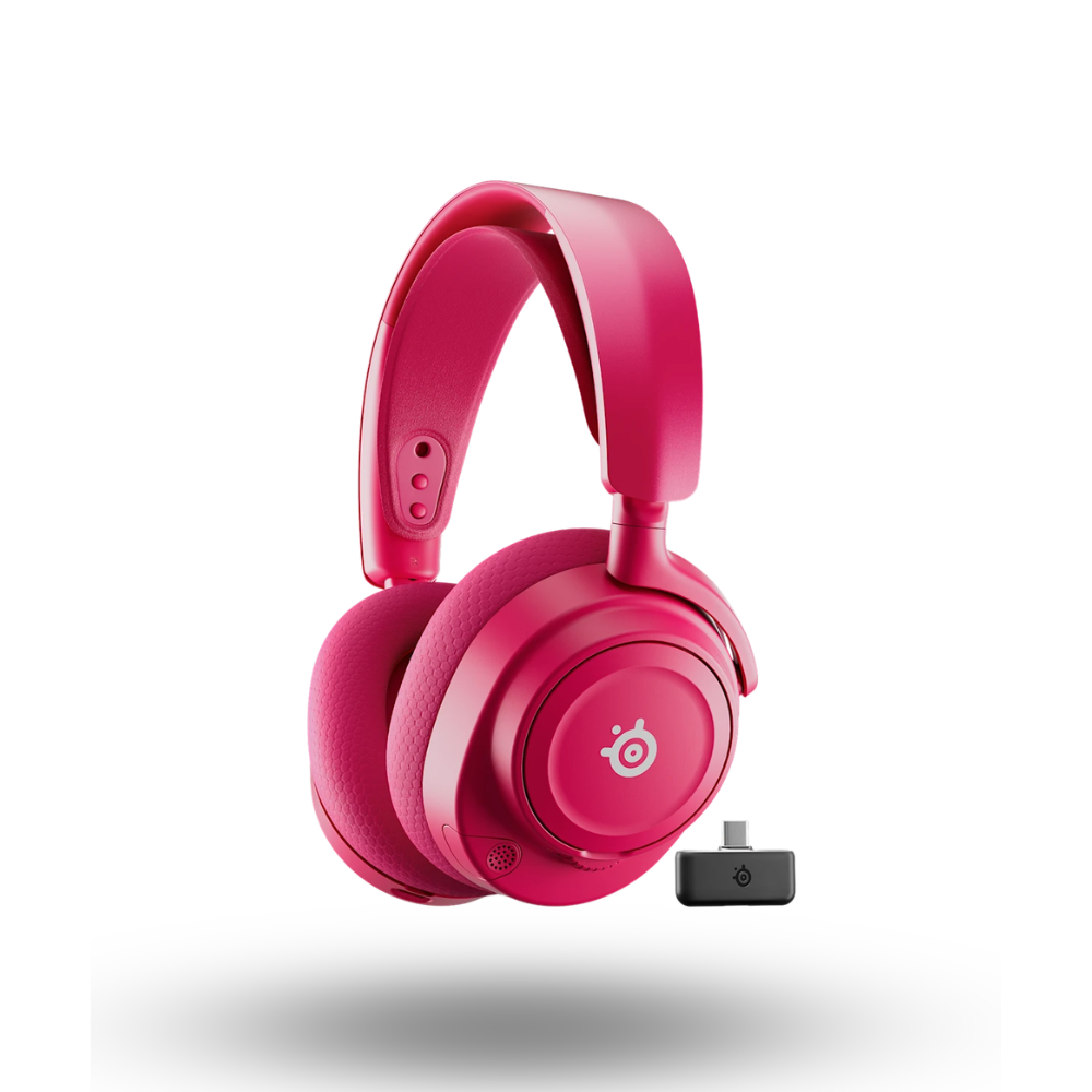 SteelSeries Arctis Nova 7P Wireless Gen 2 Gaming Headset with Mobile App Control - Magenta