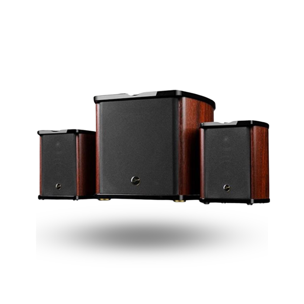 Swan HiVi MM50MKIII / M50MK3 - 2.1 Bluetooth Active Speakers (1x RCA Input + Optical SPDIF + Coaxial + Remote Control + Bluetooth aptX) - 17Kg