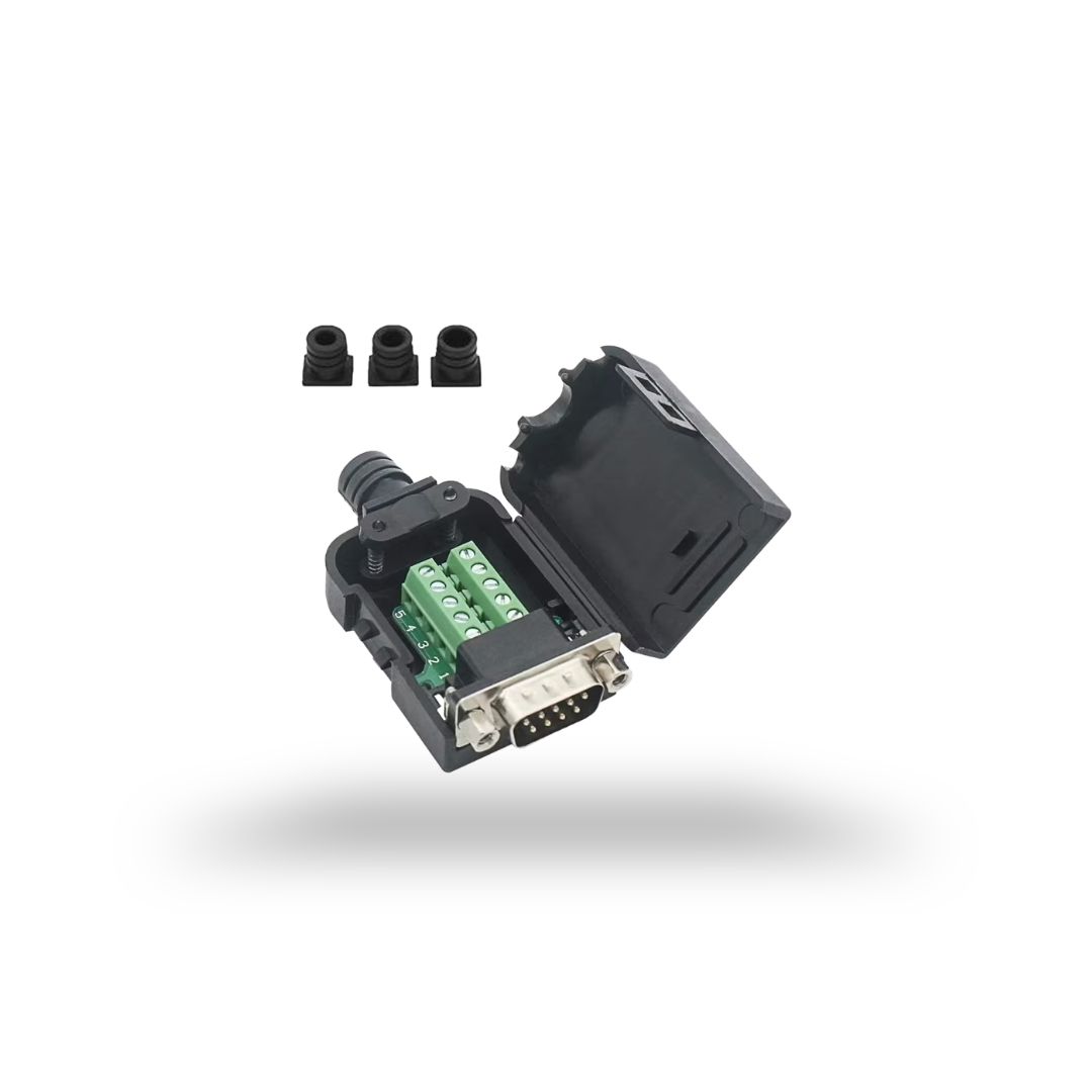 DB9 Breakout Connector to Wiring Terminal RS232 D-SUB Male Serial