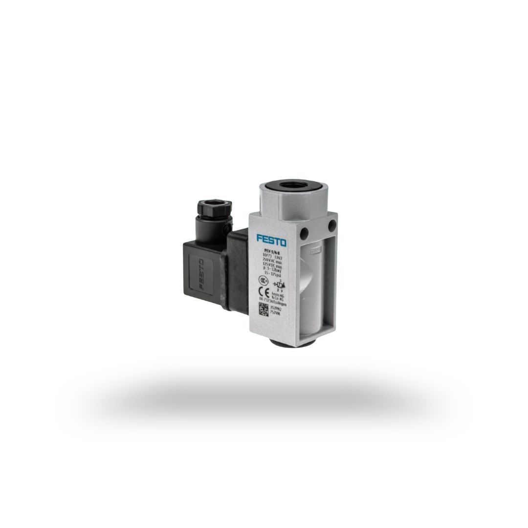 FESTO PEV-1/4-B P/N; 10773 with coil - 220 VAC