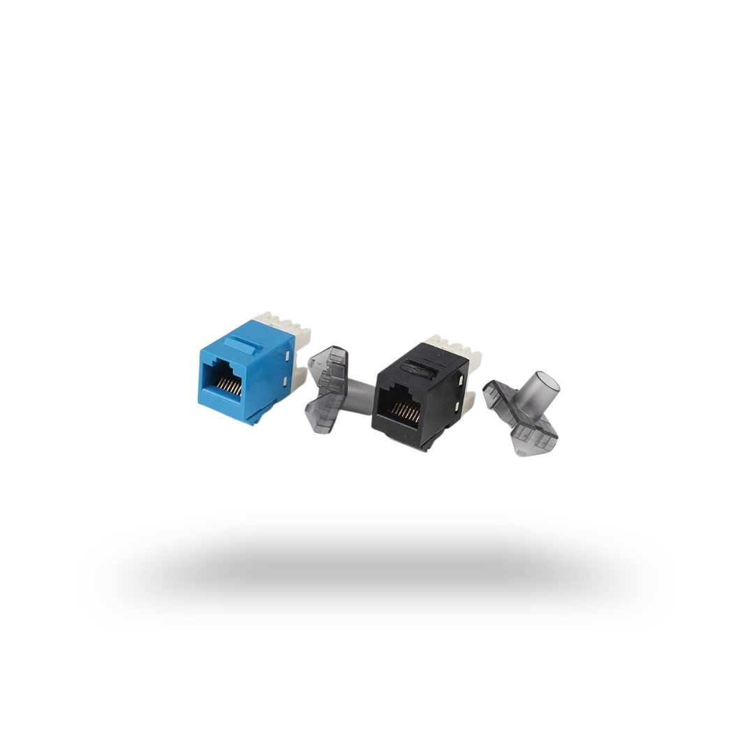 Modular jack cat 6 AMP commscope blue black (READY STOCK) - Biru