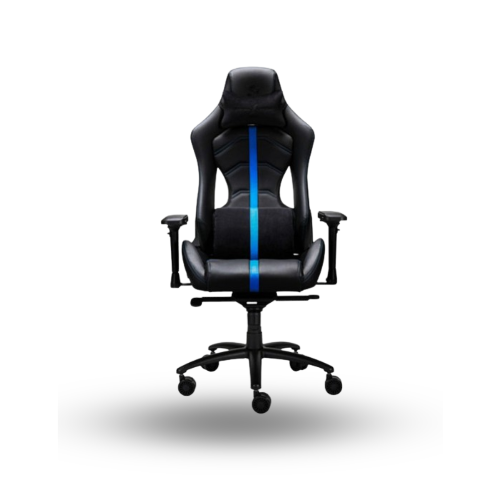 1STPLAYER XI - BLACK BLUE - PREMIUM GAMING CHAIR - All Steel Skeleton - High Density Molded Foam