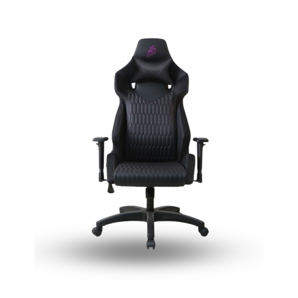 1STPLAYER GAMING CHAIR WIN-101 - BLACK - Comfortable And Spacious - Reflective Fabric - High Density Integrated Molded Foam