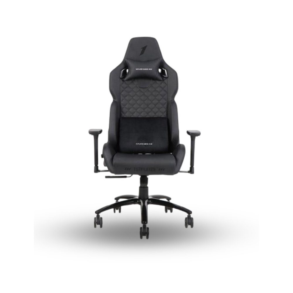 1STPLAYER GAMING CHAIR DK2 PRO - DARK BLACK - Comfort - All Steel Skeleton - High Density Molded Foam