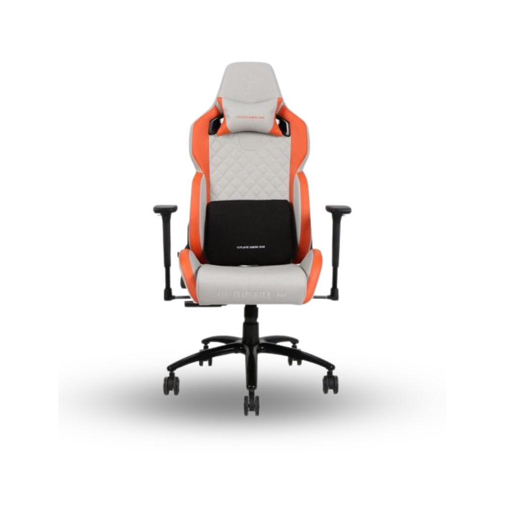 1STPLAYER GAMING CHAIR DK2 PRO - GRAY ORANGE - Comfort - All Steel Skeleton - High Density Molded Foam