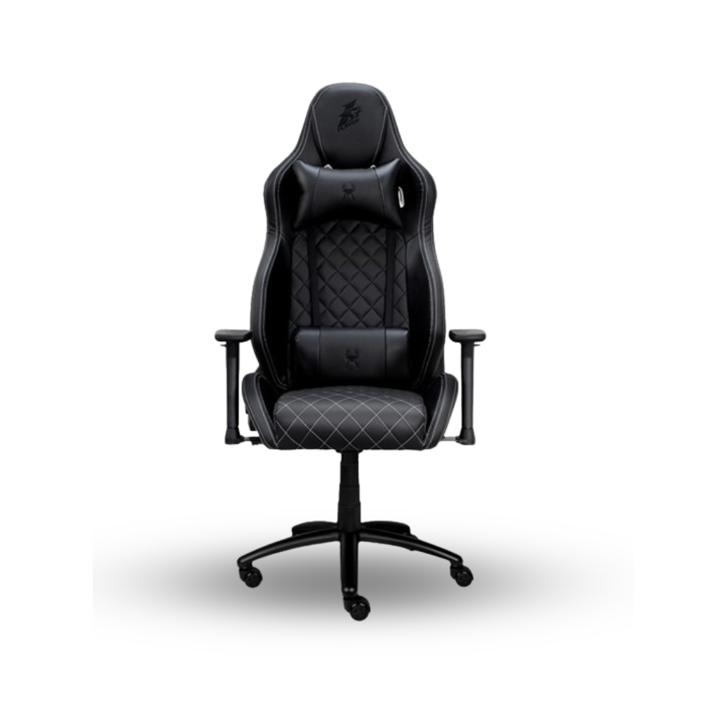 1STPLAYER GAMING CHAIR BD1 - BLACK RED - LUMBAR MASSAGE - Gamer’s Armrest & Leisure Footrest - High Quality Leather