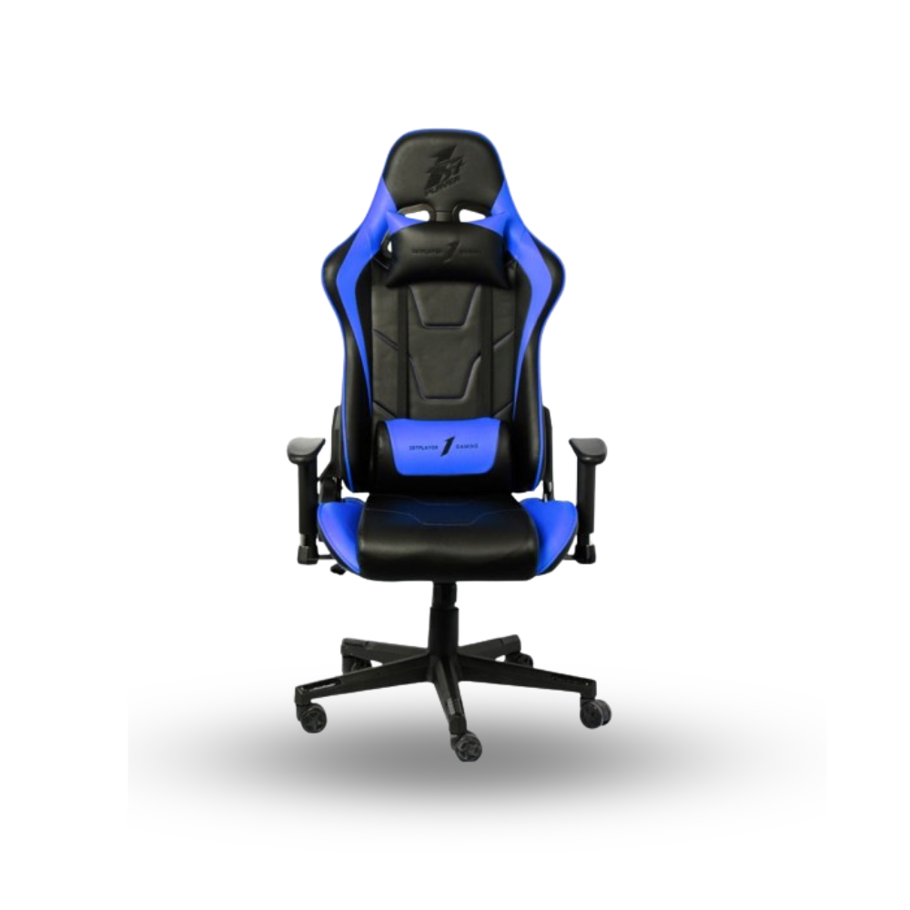 1STPLAYER GAMING CHAIR FK2 - BLACK BLUE - LUMBAR MASSAGE - Comfort - All Steel Skeleton - High Density Molded Foam
