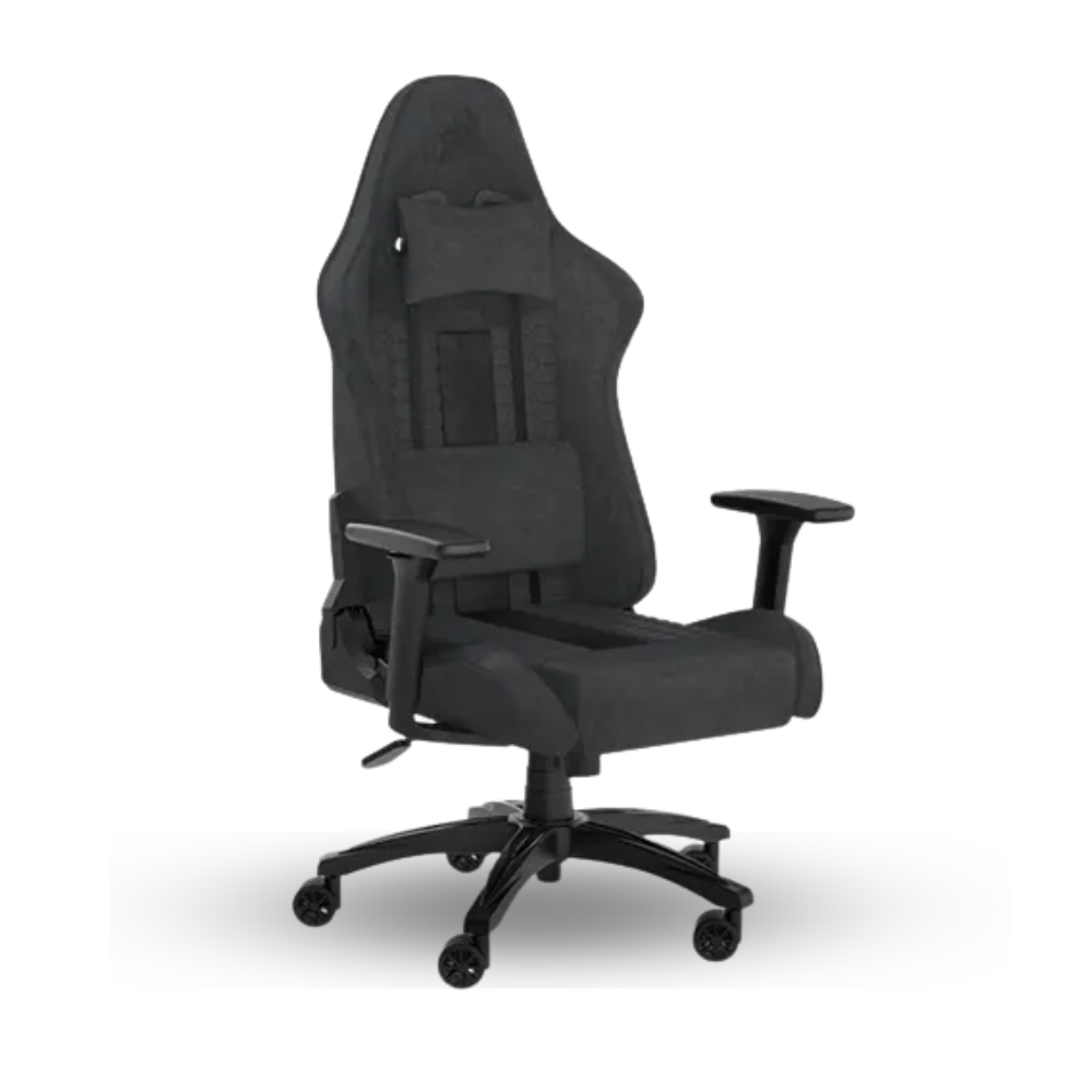 Corsair TC100 RELAXED Fabric Gaming Chair - Black Grey
