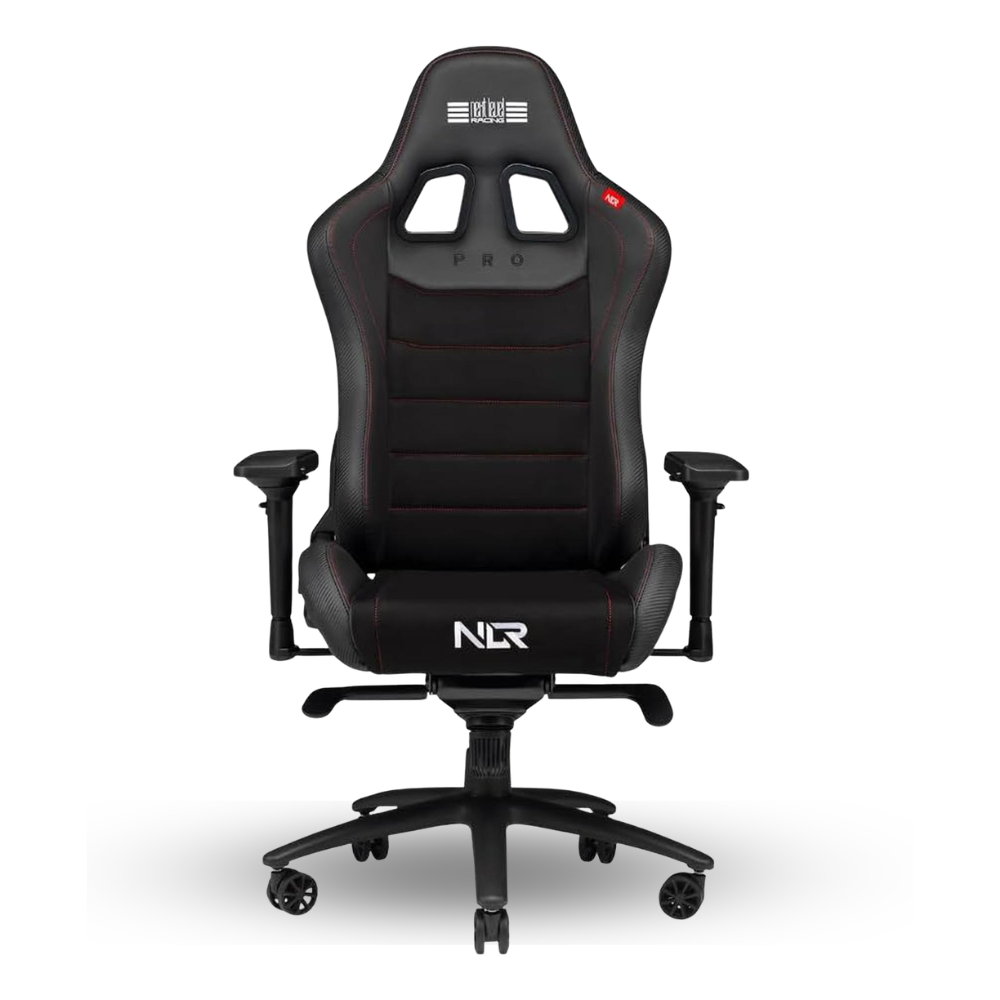 Next Level Racing Pro Gaming Chair Black Premium PU Leather and Black Suede Fabric - NLR-G003