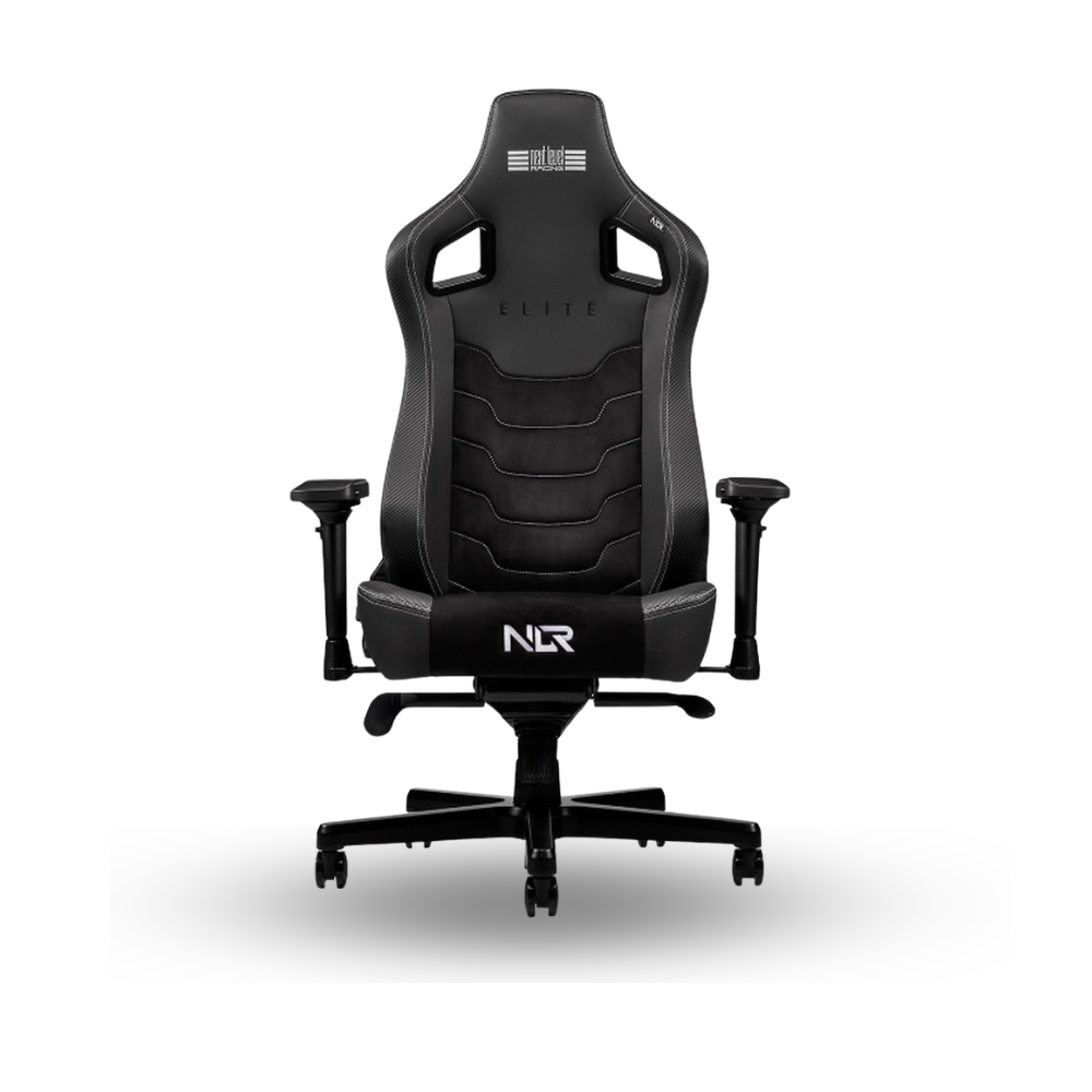 Next Level Racing Elite Gaming Chair Black Premium PU Leather and Black Suede Fabric - NLR-G005