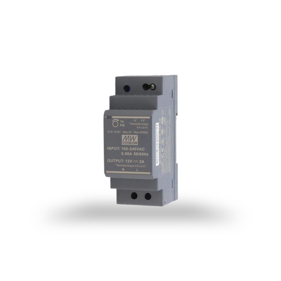 HDR-30-12 - DIN RAIL POWER SUPPLY HMW 2A 12VDC