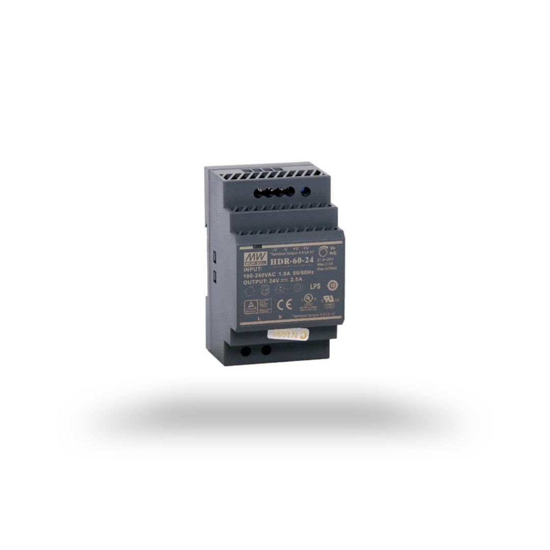 Power Supply HMW HDR-60-24 100-240VAC/24VDC 2,5A